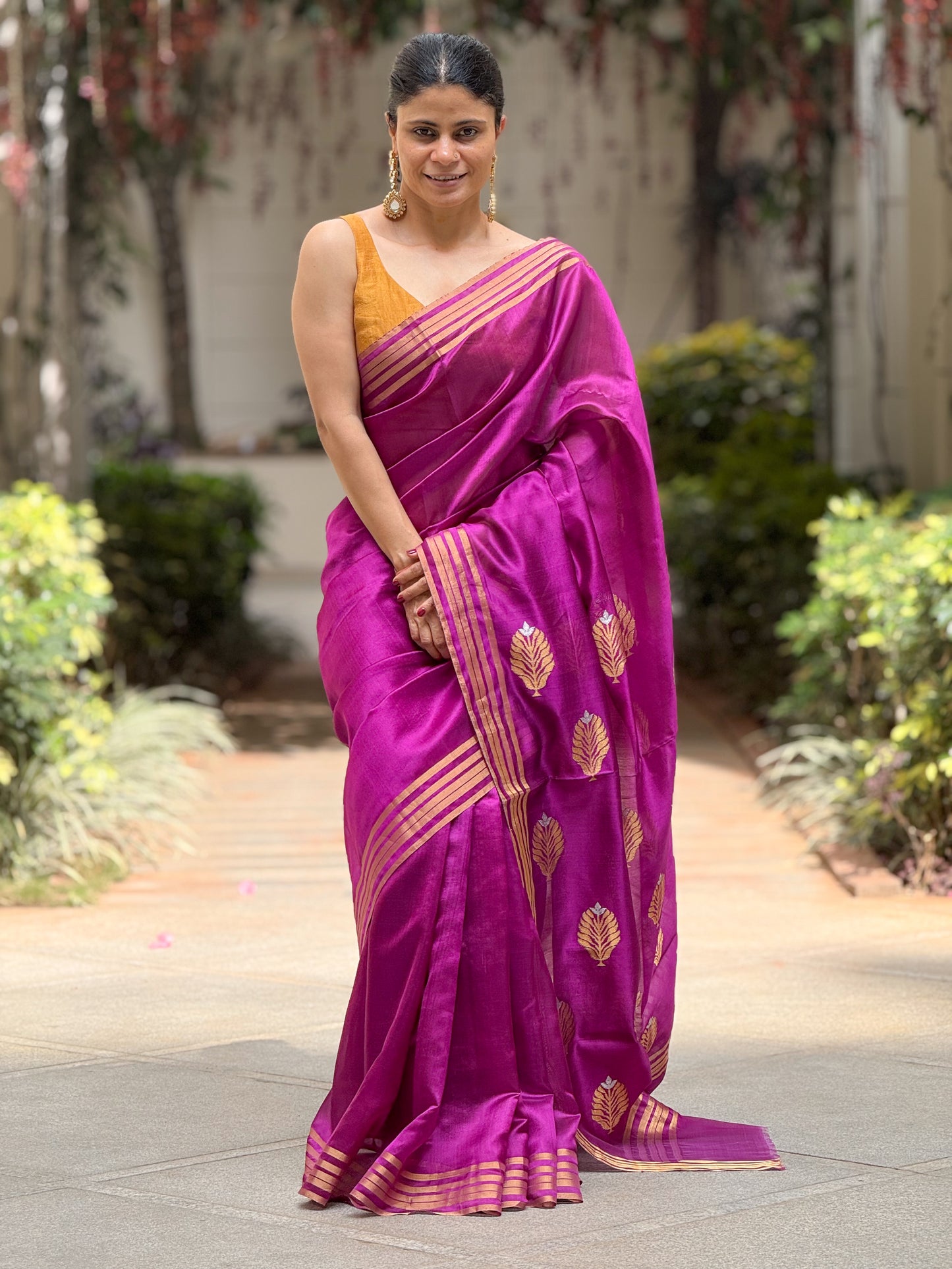 Handloom Chanderi Silk Saree