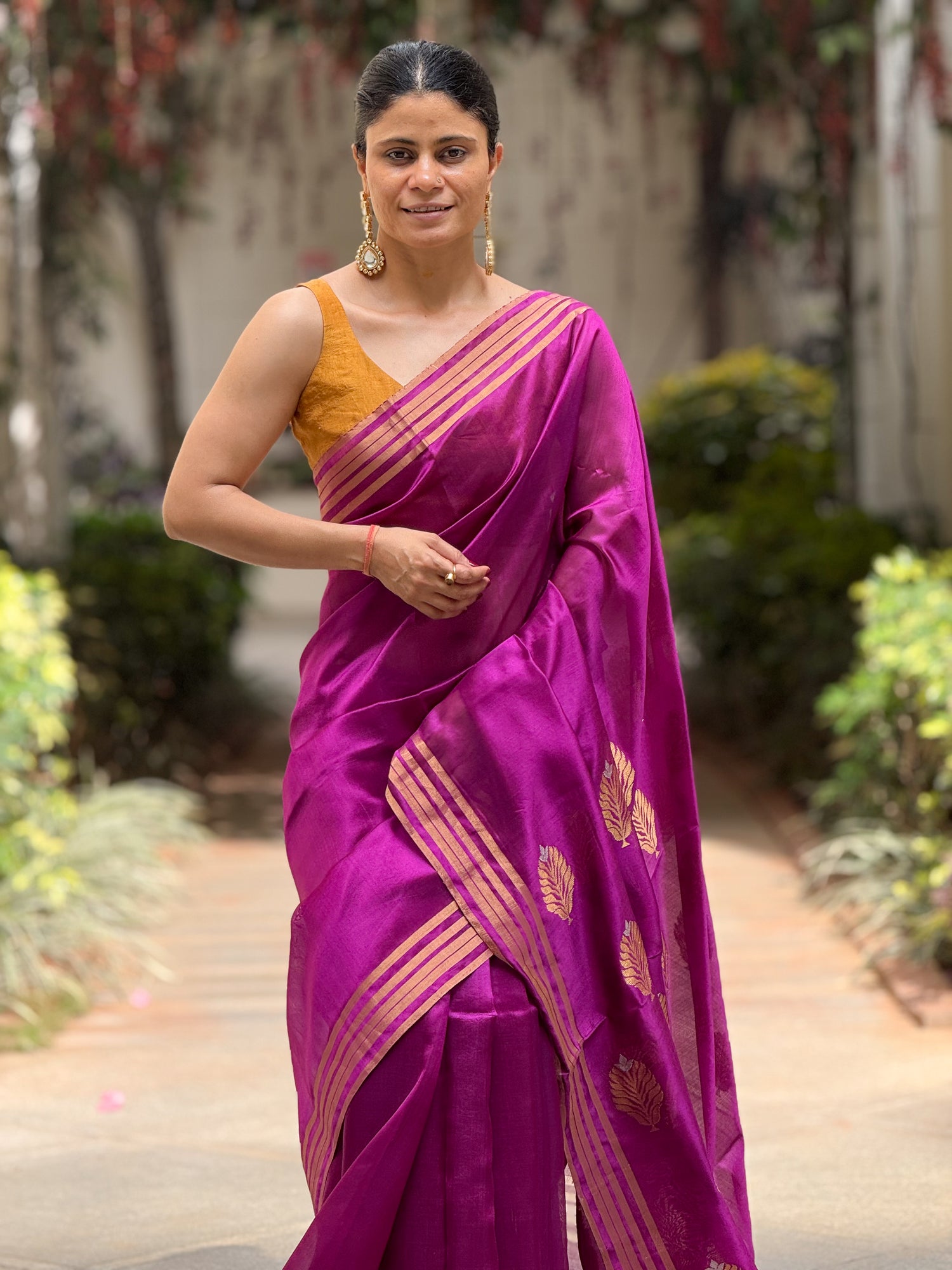 Handloom Chanderi Silk Saree