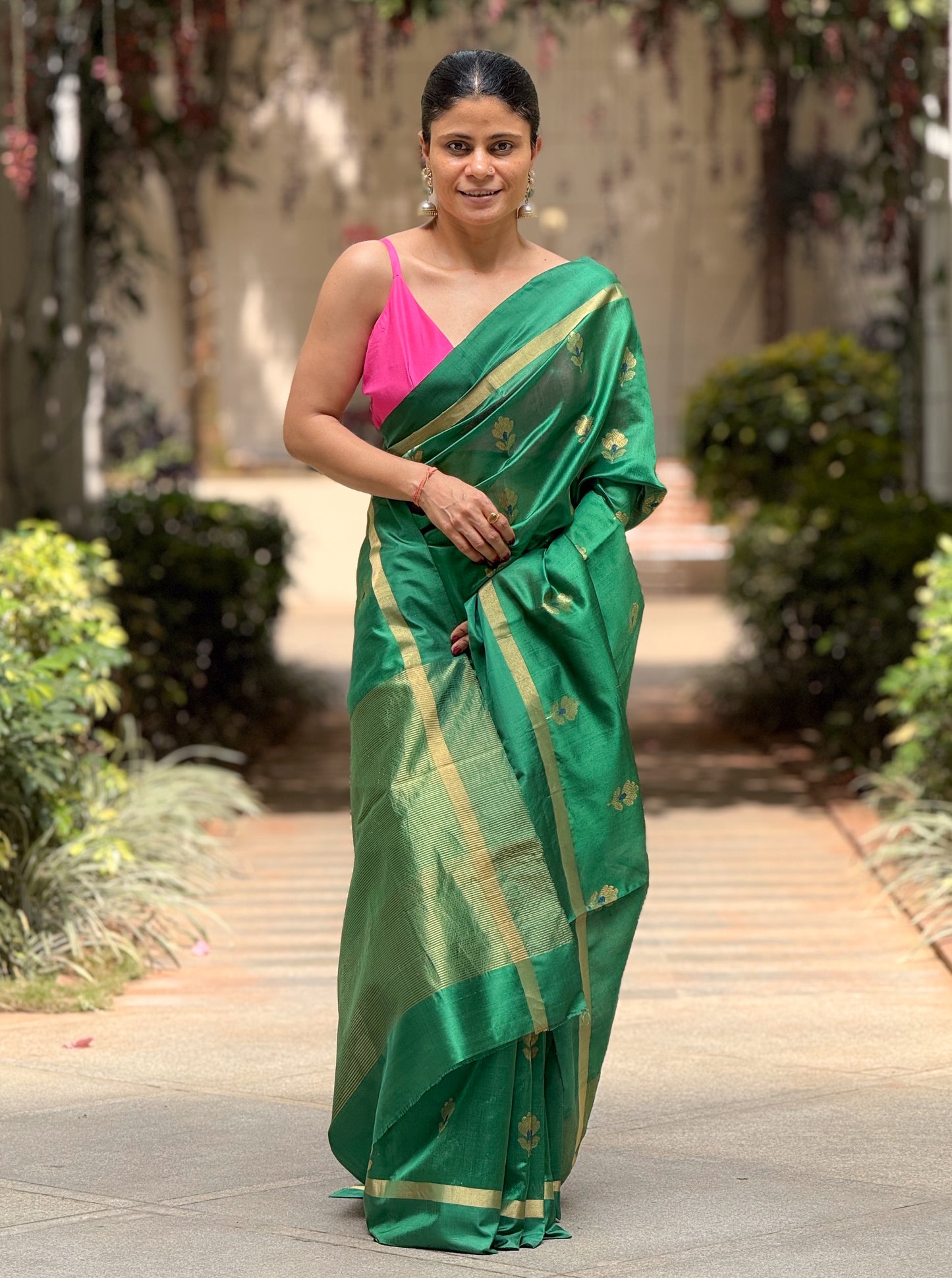 Handloom Chanderi Silk Saree