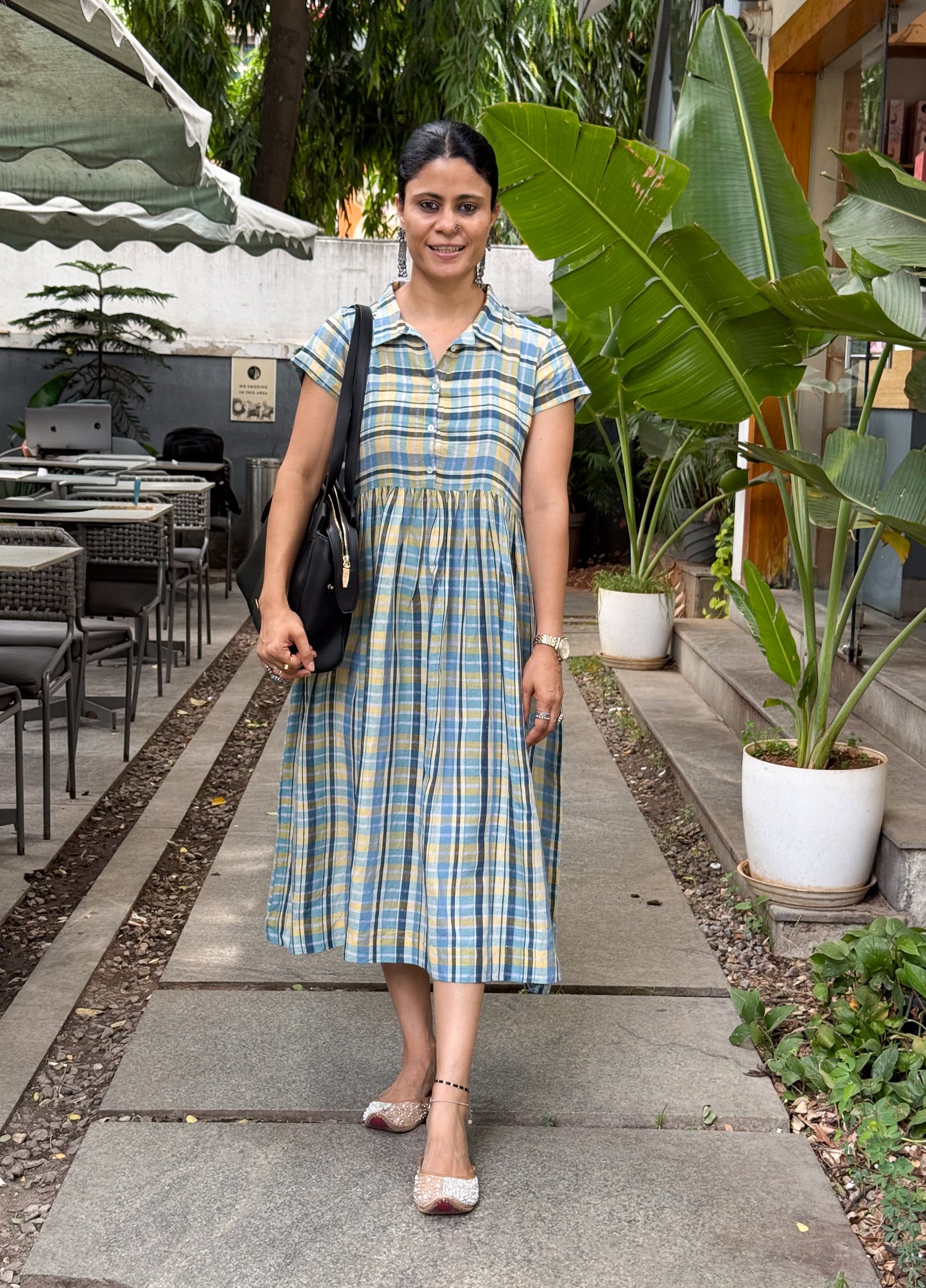Handwoven Cotton Linen Long Dress