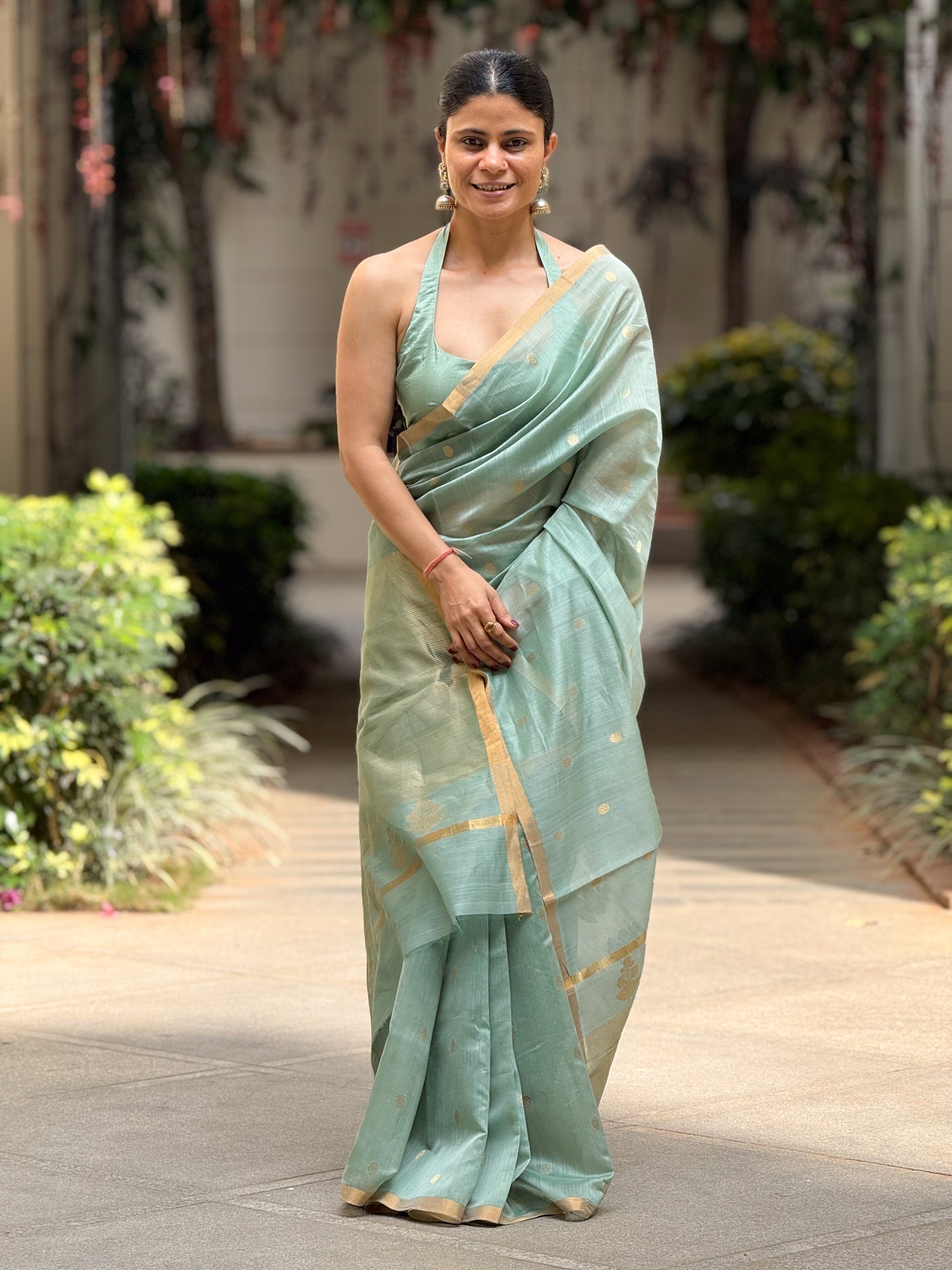 Handloom Chanderi Cotton-Silk Saree