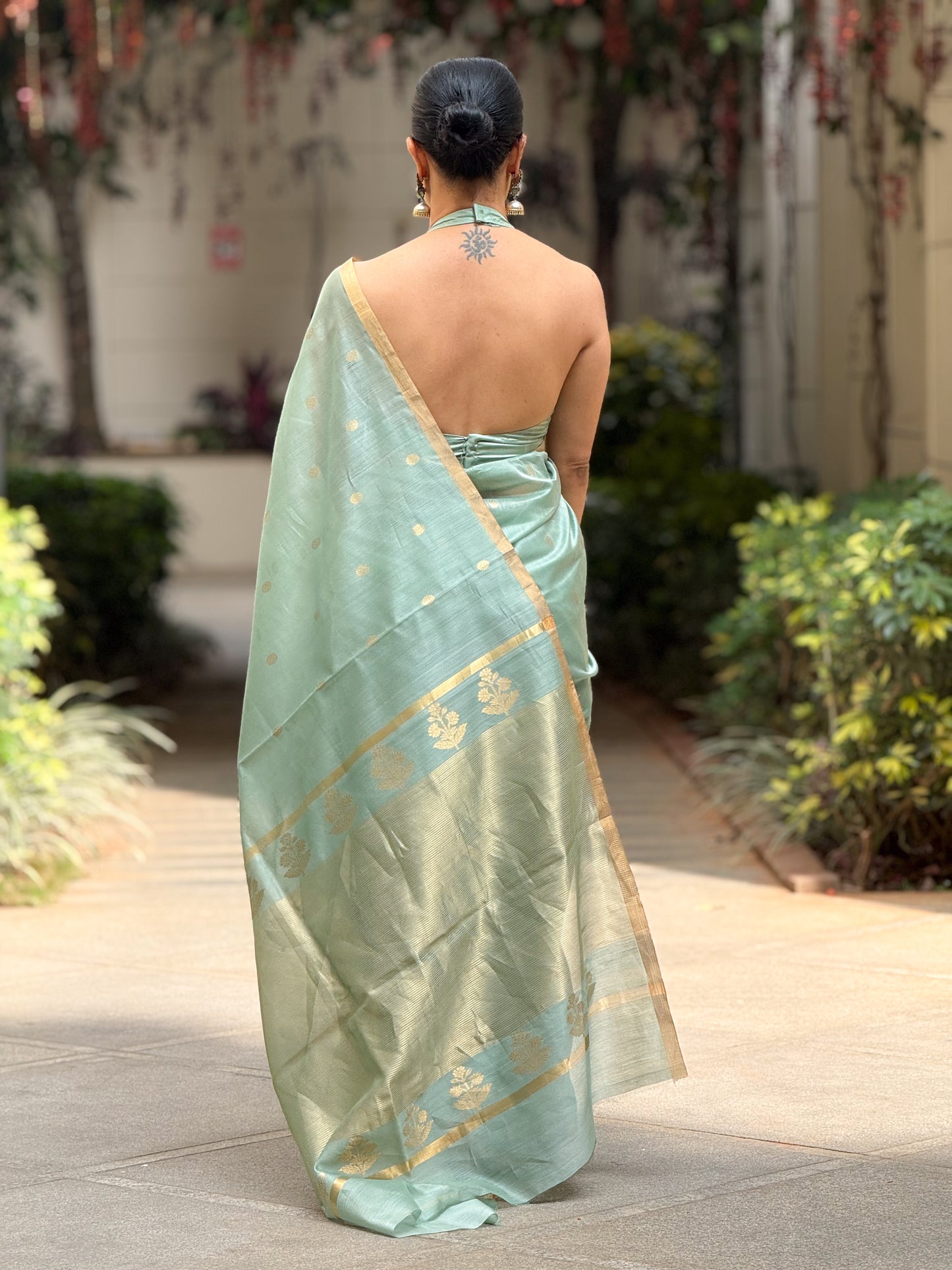 Handloom Chanderi Cotton-Silk Saree