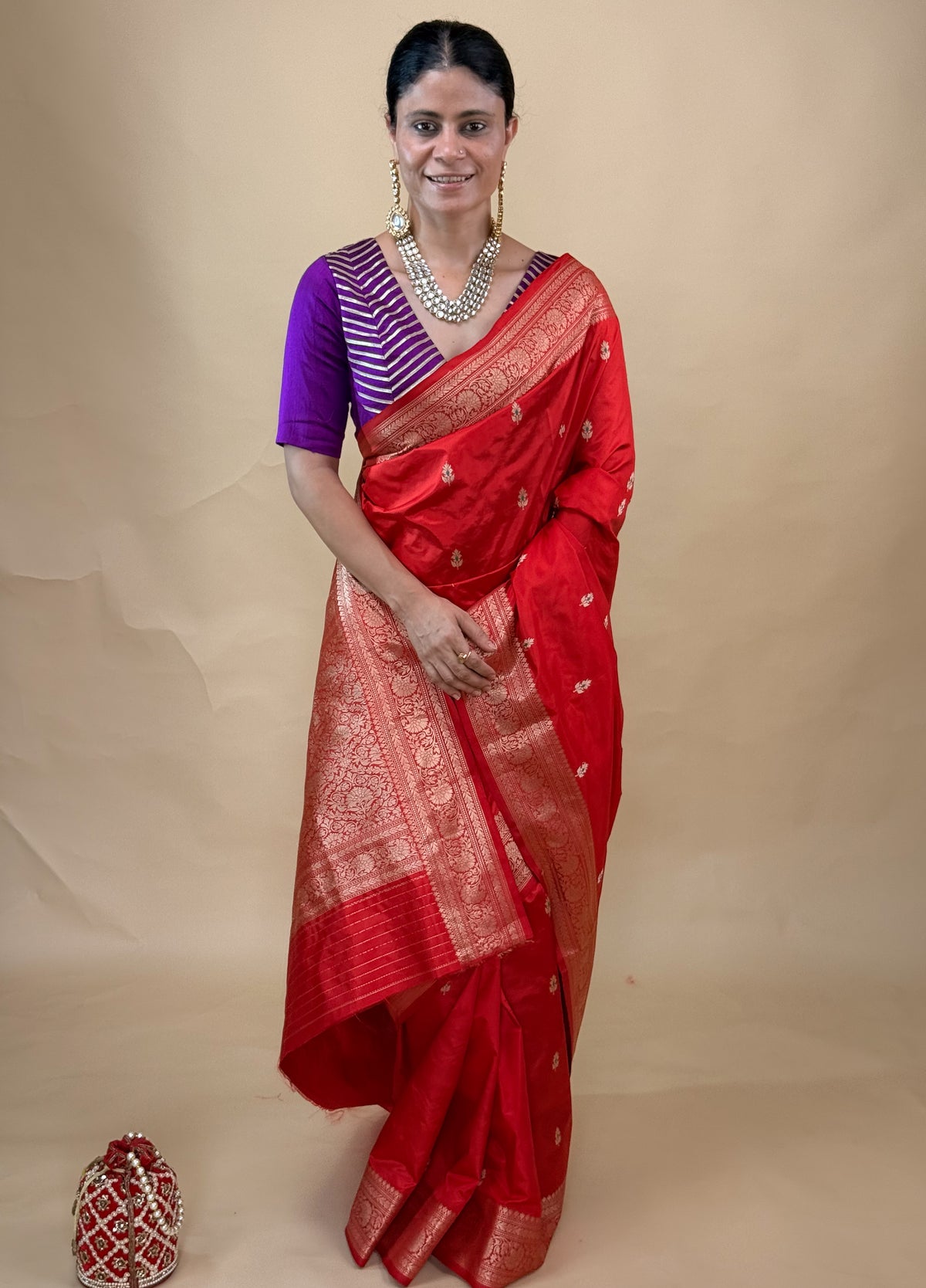 Handloom & Handwoven Kadwa Katan Silk Banarasi Saree (Copy)