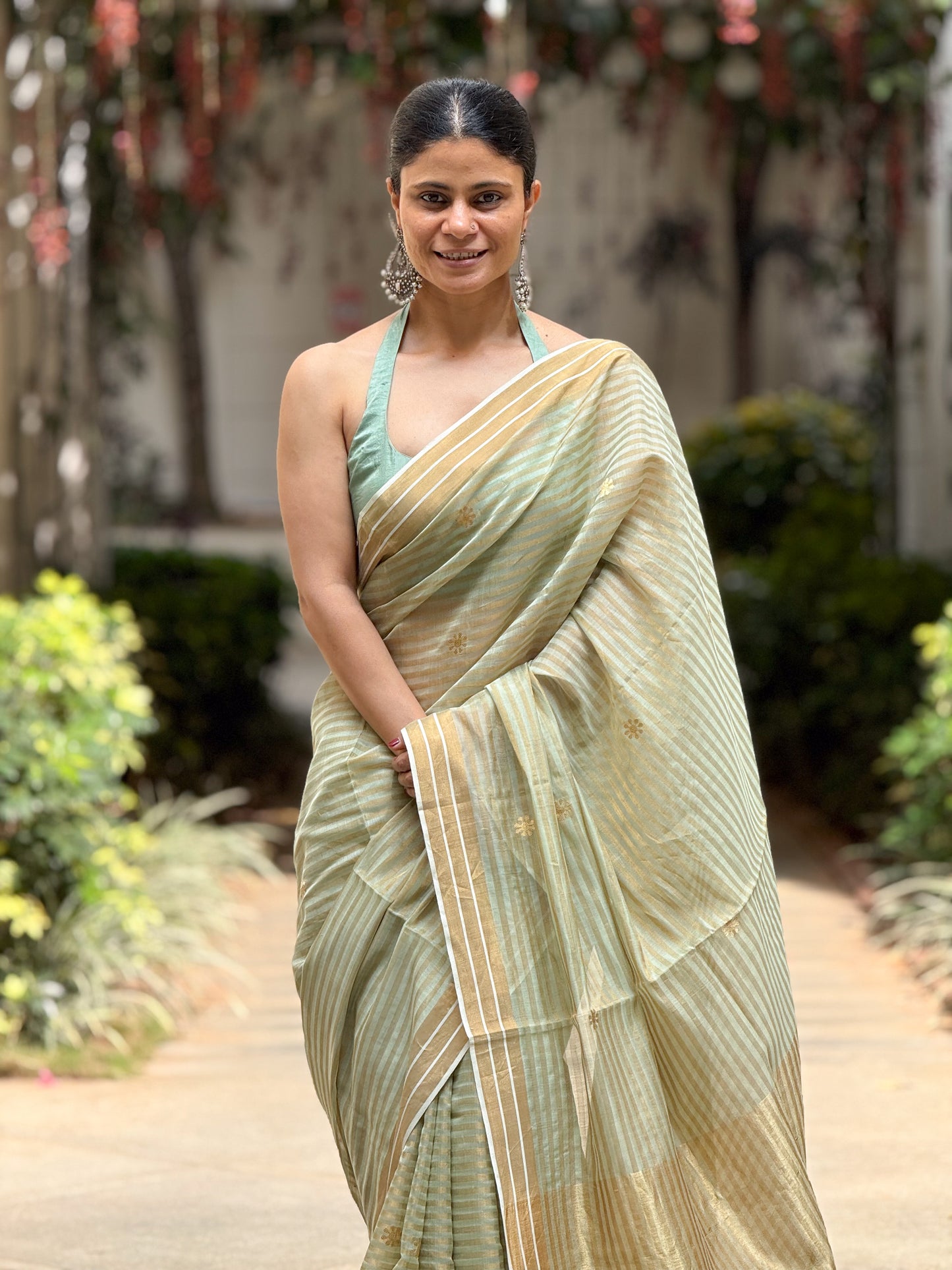 Handloom Chanderi Tissue Silk Saree