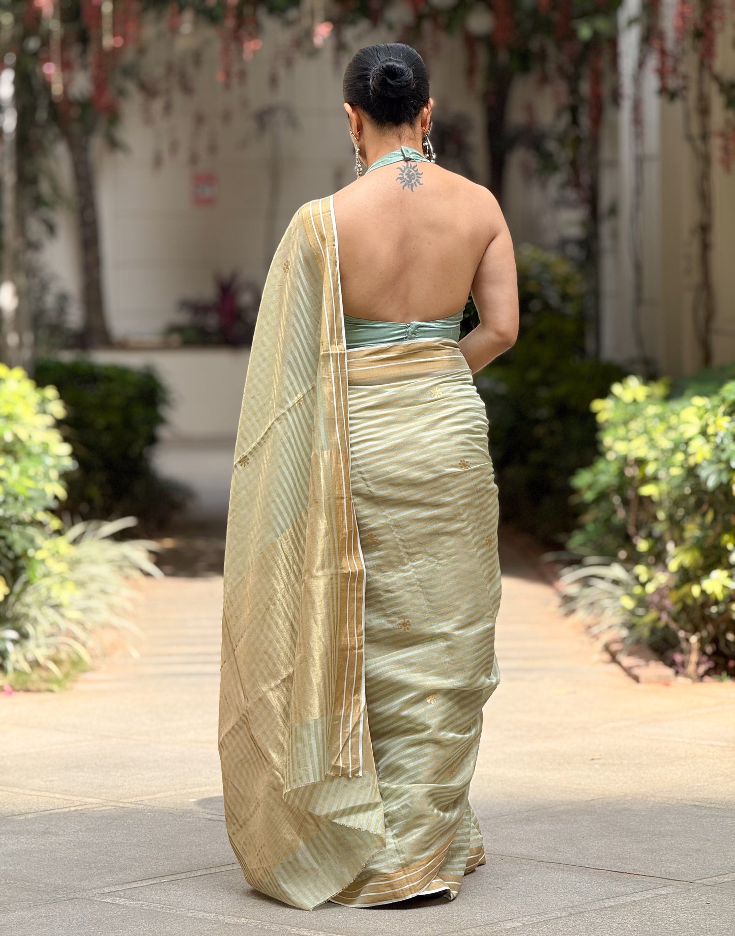 Handloom Chanderi Tissue Silk Saree
