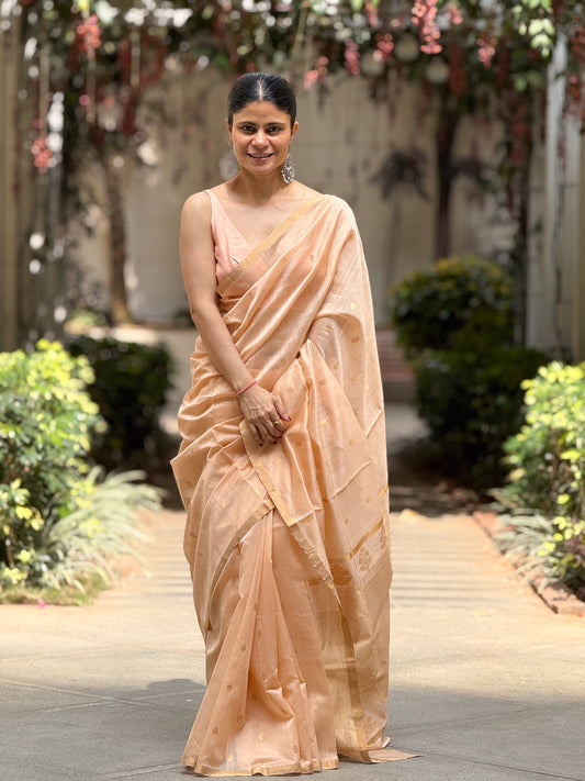 Handloom Chanderi Cotton-Silk Saree