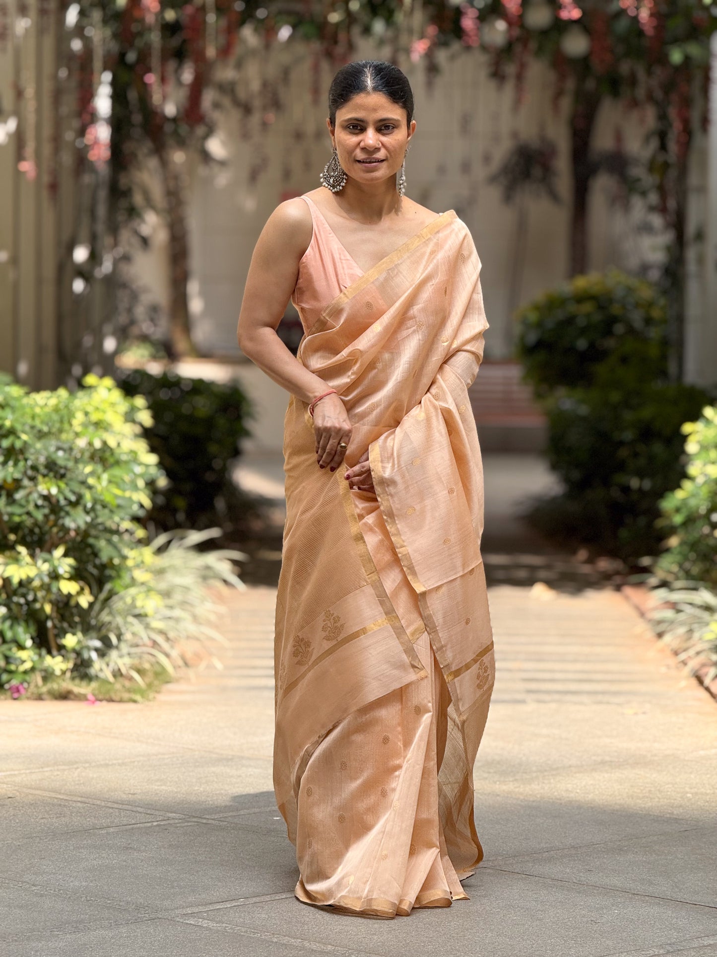 Handloom Chanderi Cotton-Silk Saree