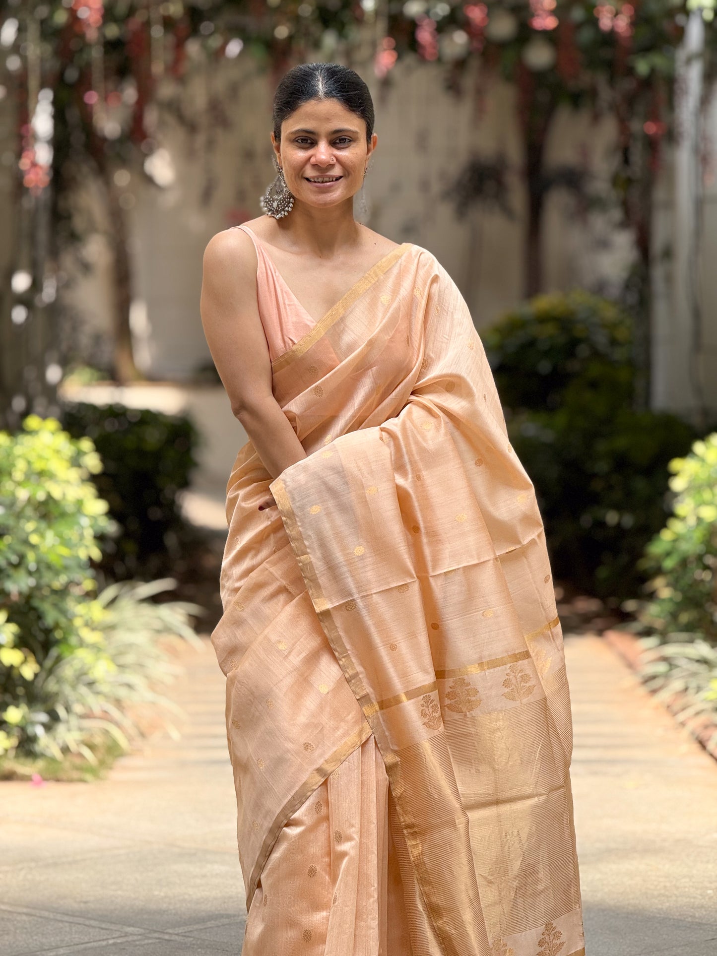 Handloom Chanderi Cotton-Silk Saree