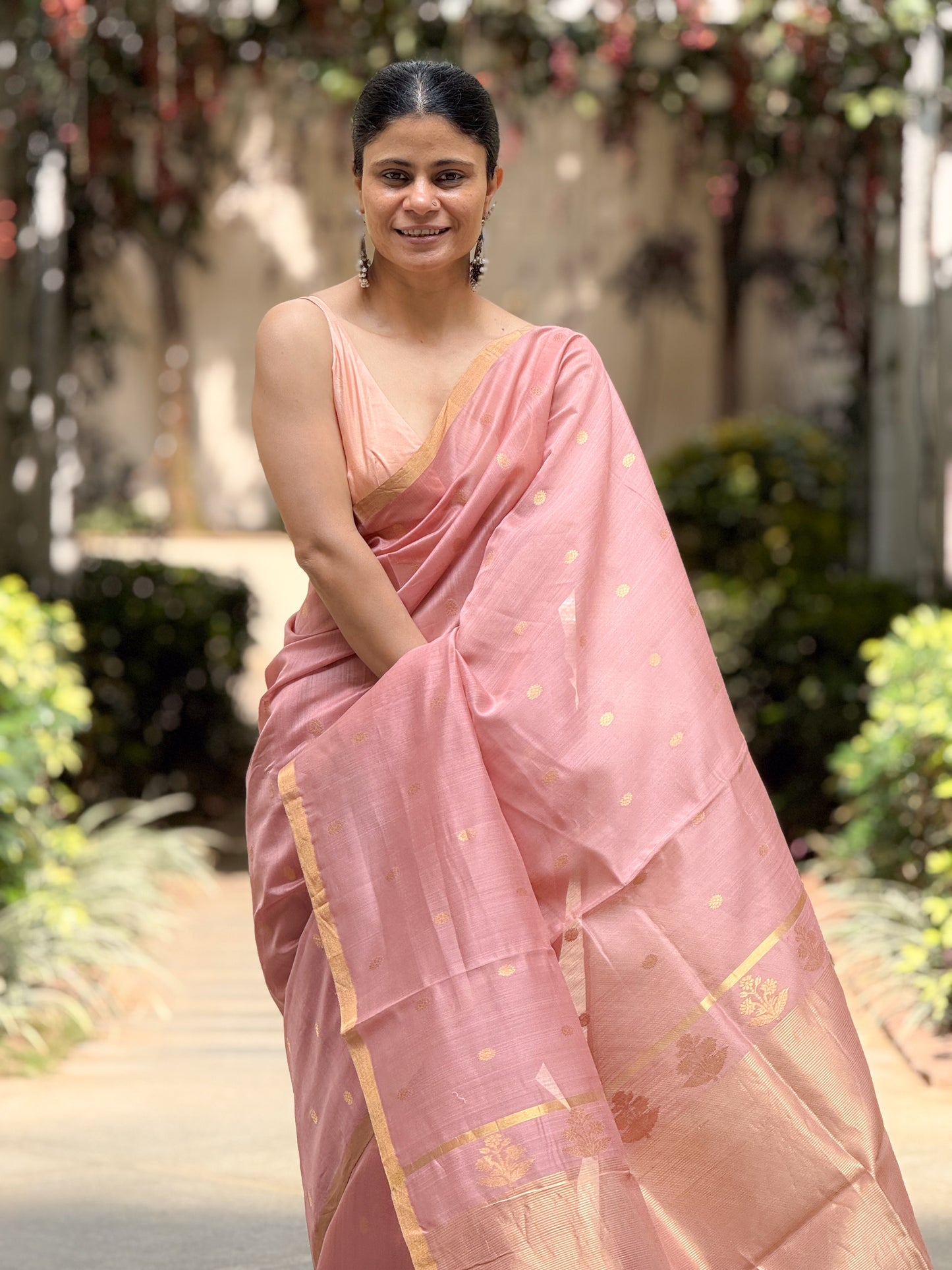 Handloom Chanderi Cotton-Silk Saree