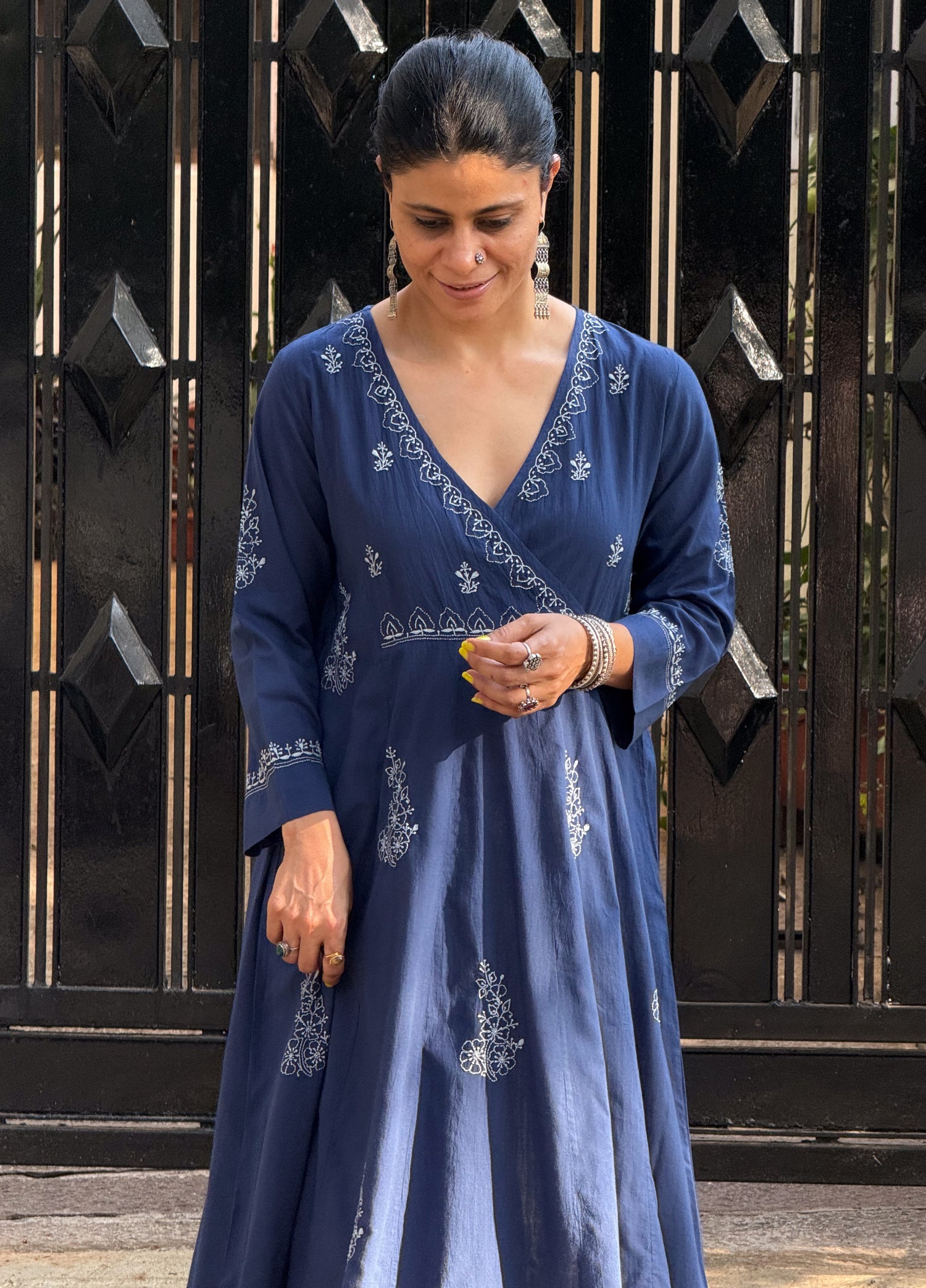 Pure Handloom Cotton Handembroidered Chikankari Kurta