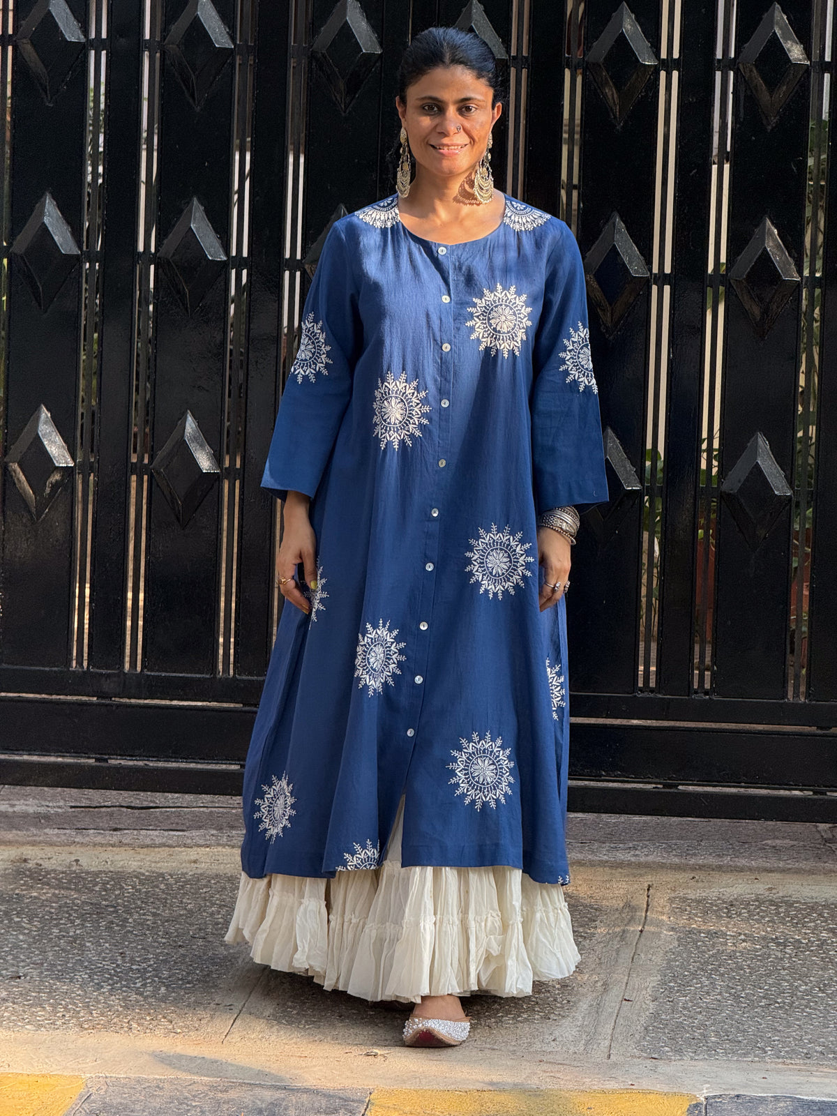 Pure Handloom Cotton Handembroidered Chikankari Kurta