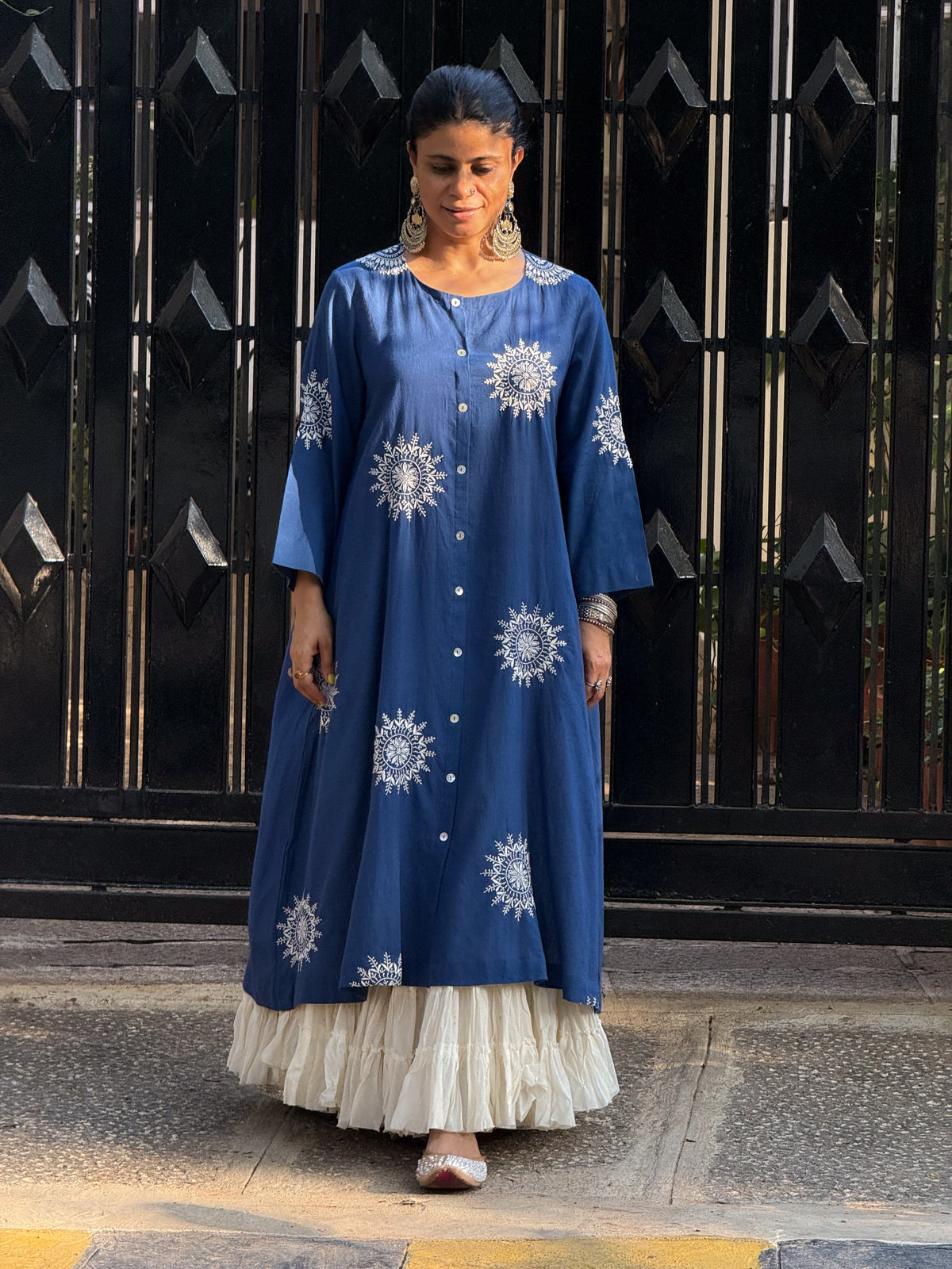 Pure Handloom Cotton Handembroidered Chikankari Kurta