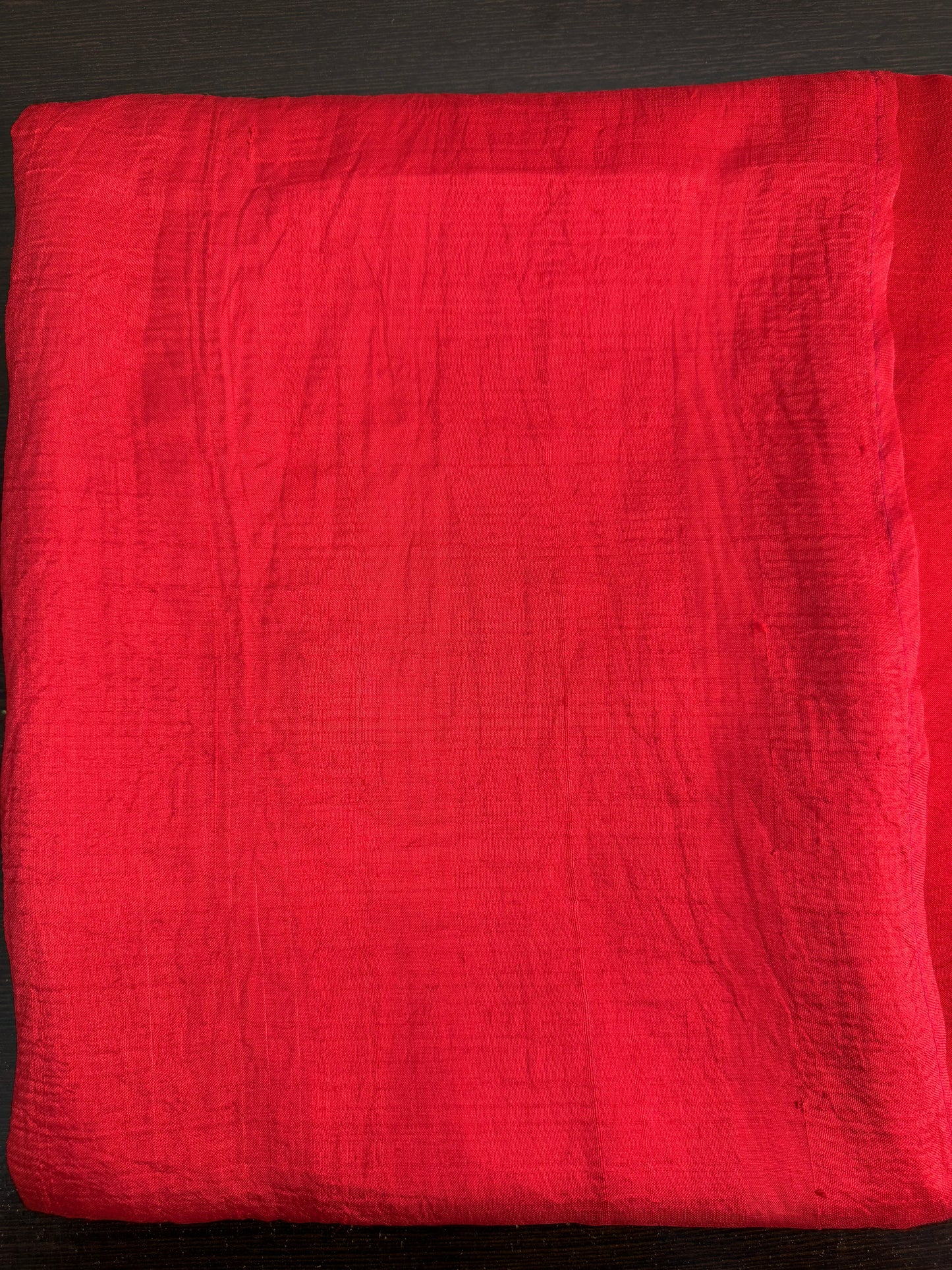 Handloom Hand Block Printed & Hand Embroidered Mulberry Silk Saree