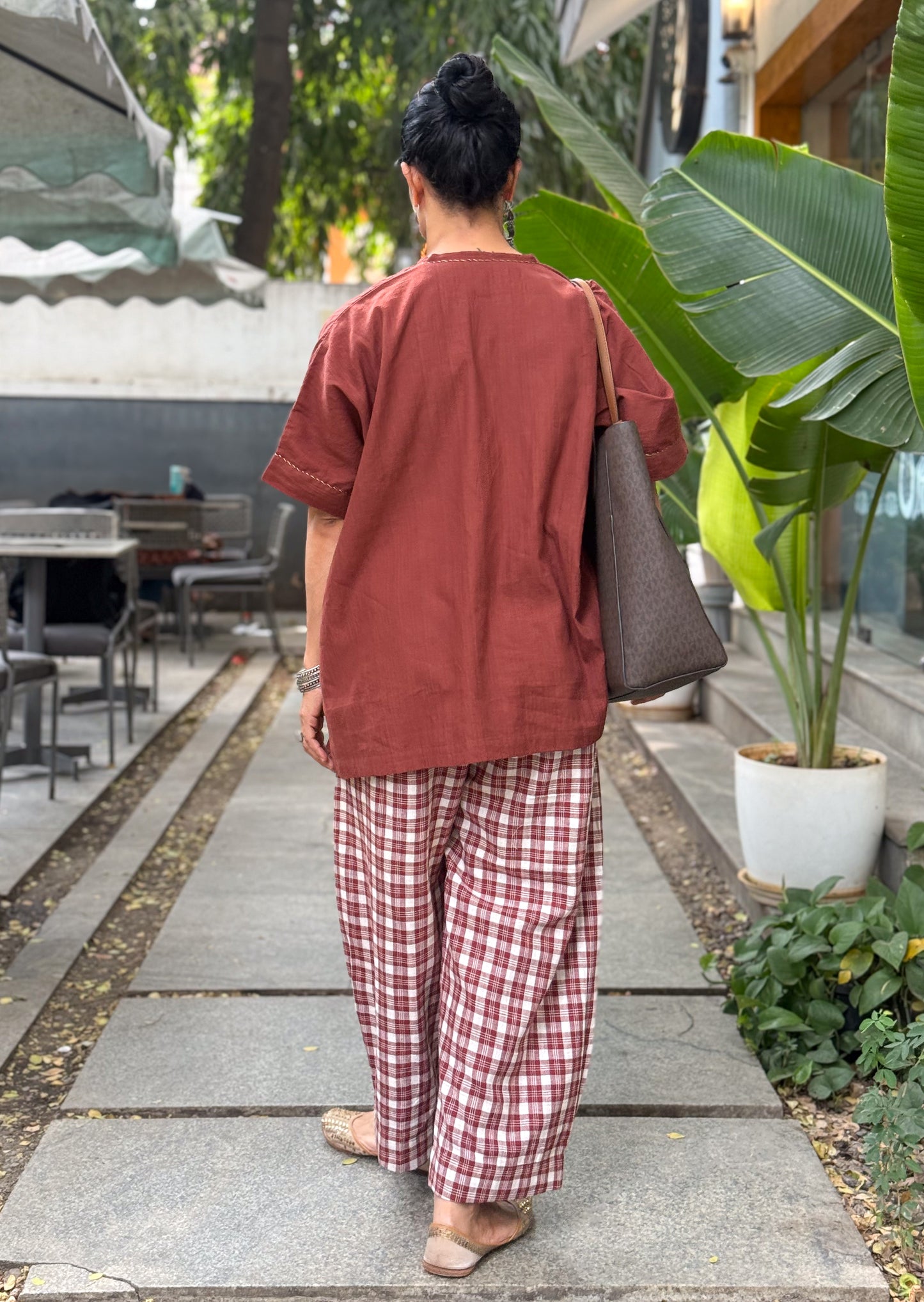 Handloom Cotton  Short Top