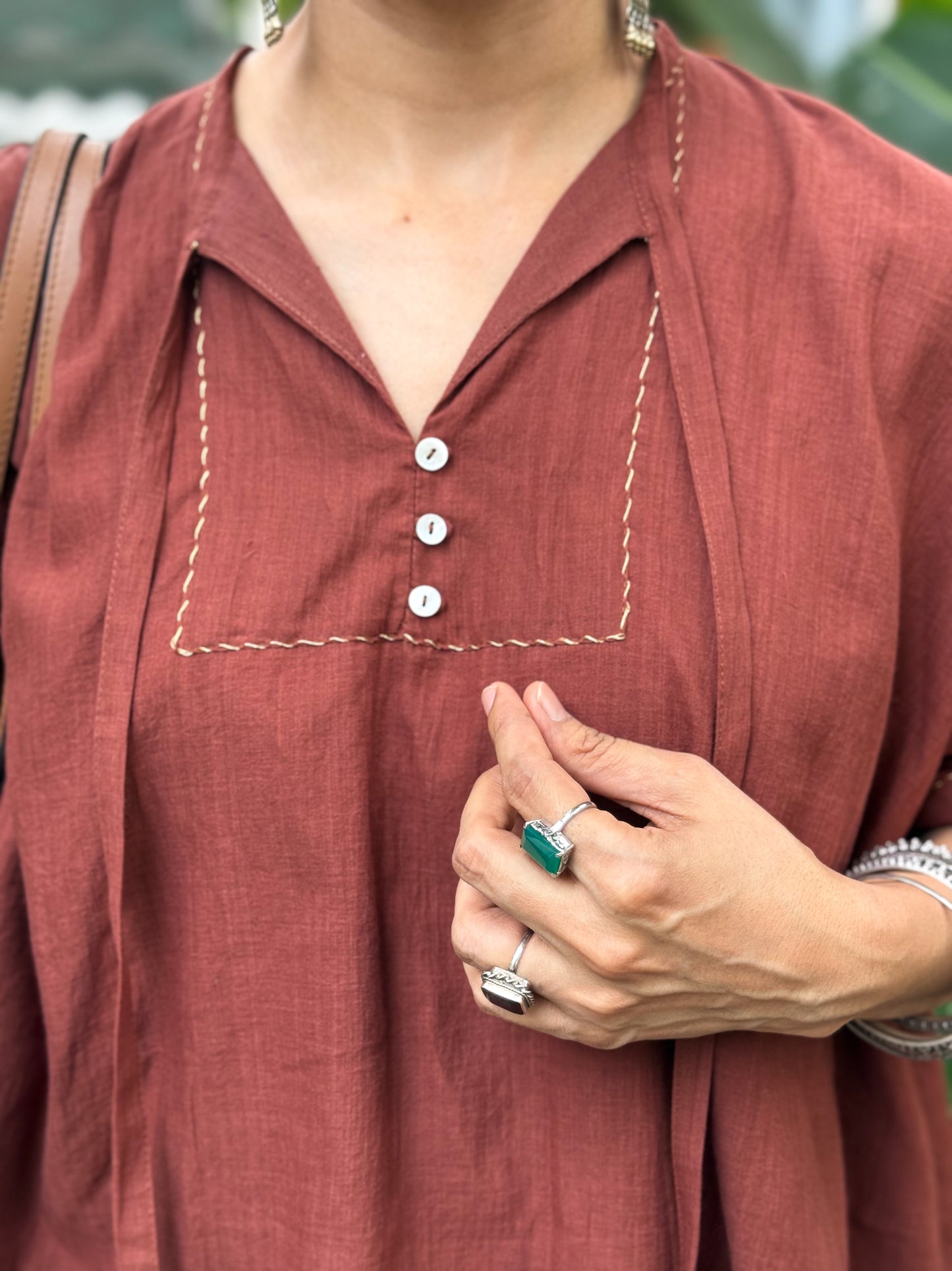 Handloom Cotton  Short Top