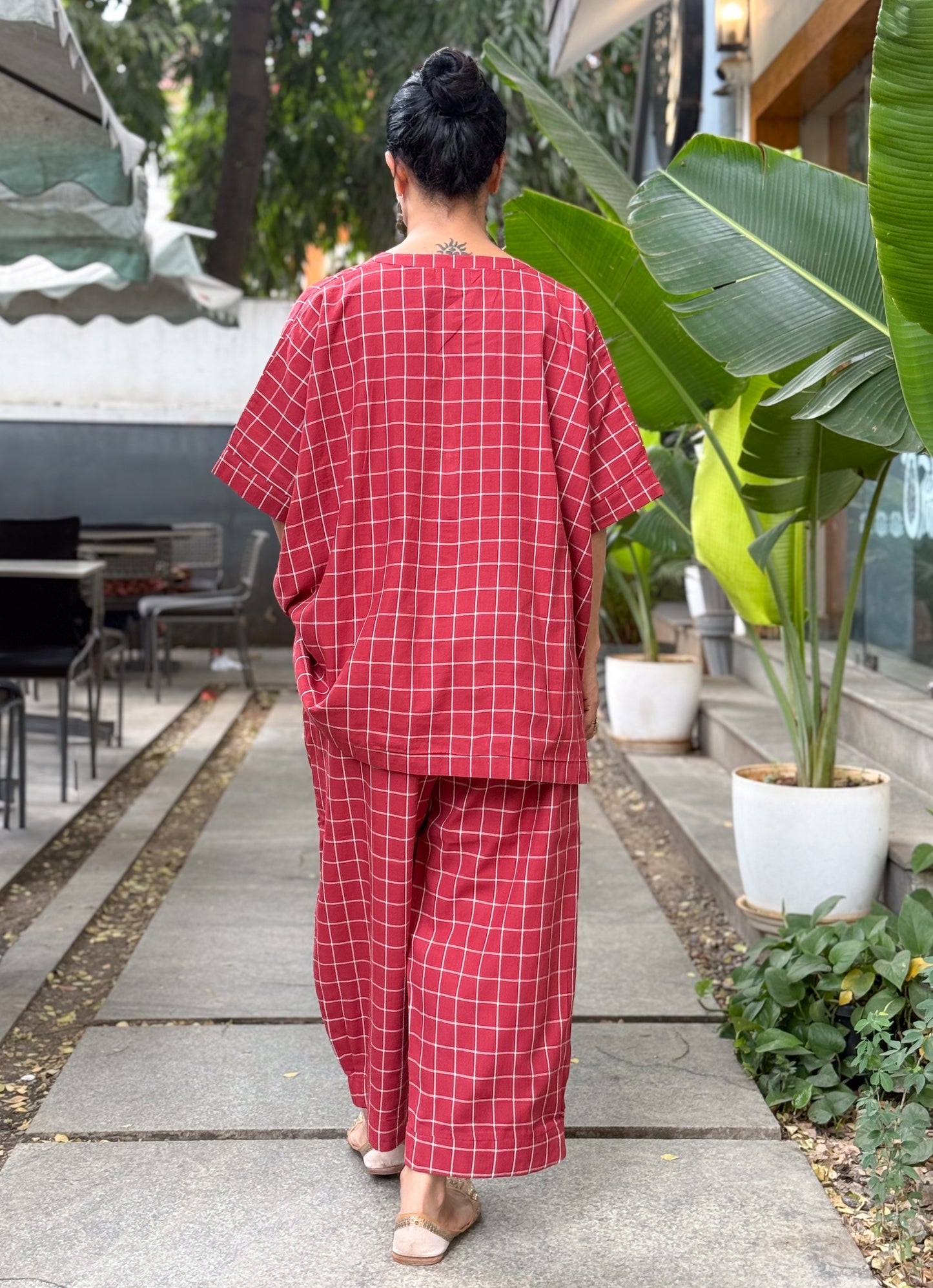 Handloom Cotton  Short Top