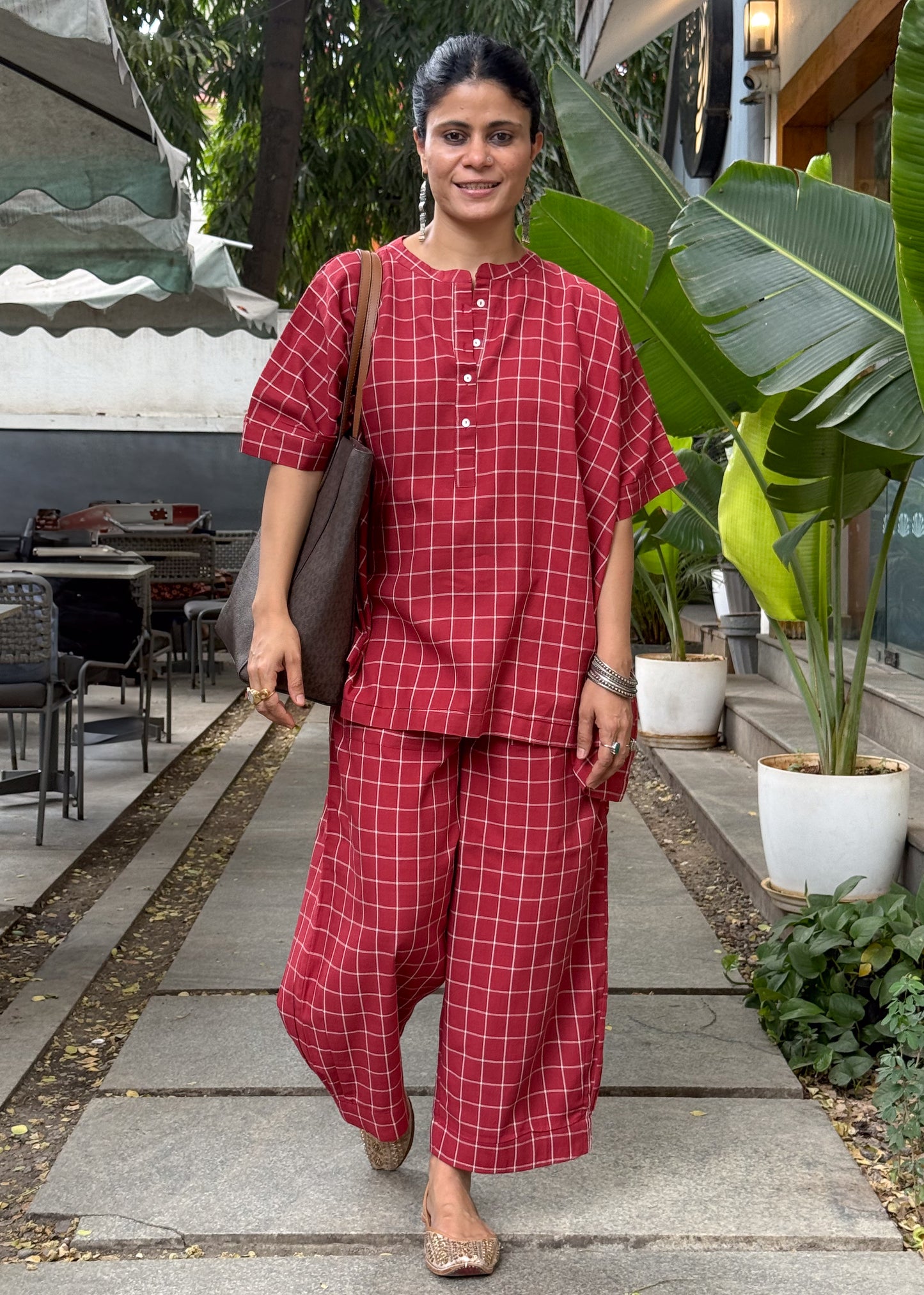 Handloom Cotton  Short Top