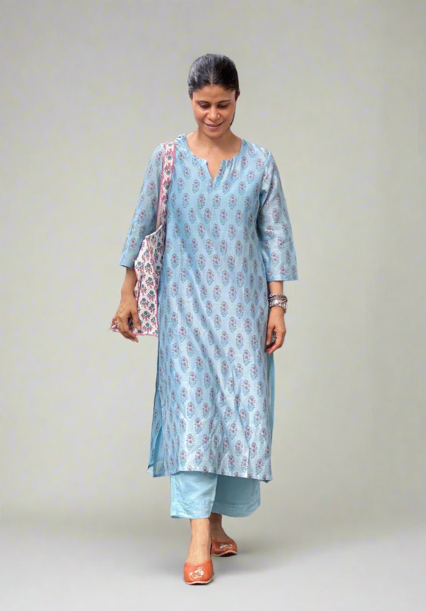 Padmini Handloom Chanderi Kurta (Curve-friendly) main image 0