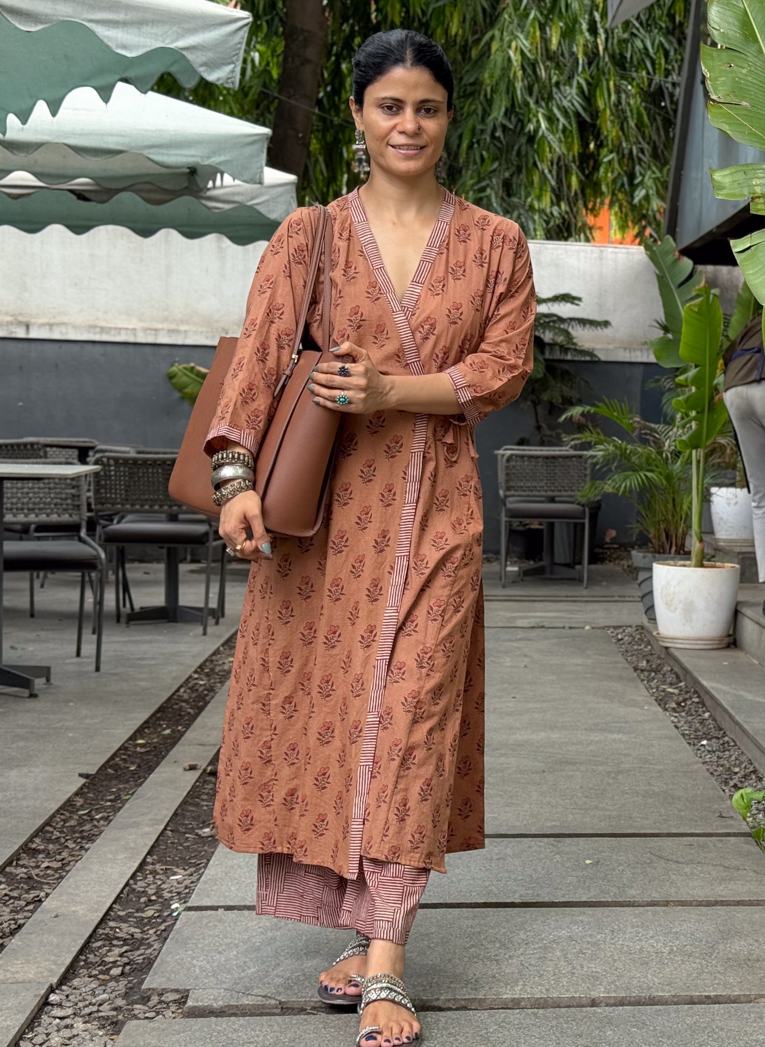 Handloom Cotton with Handblock Printed Kurta