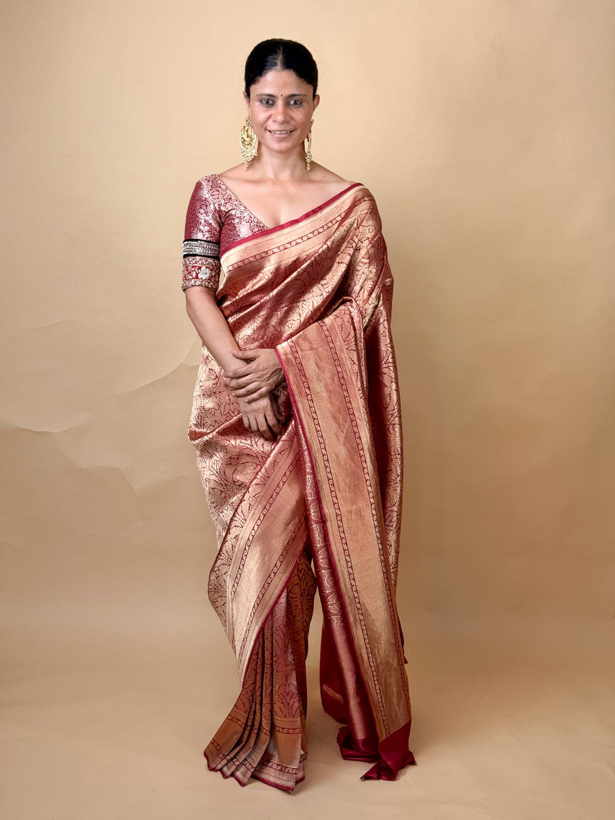 Handwoven Kadwa Brocade Banarasi Saree