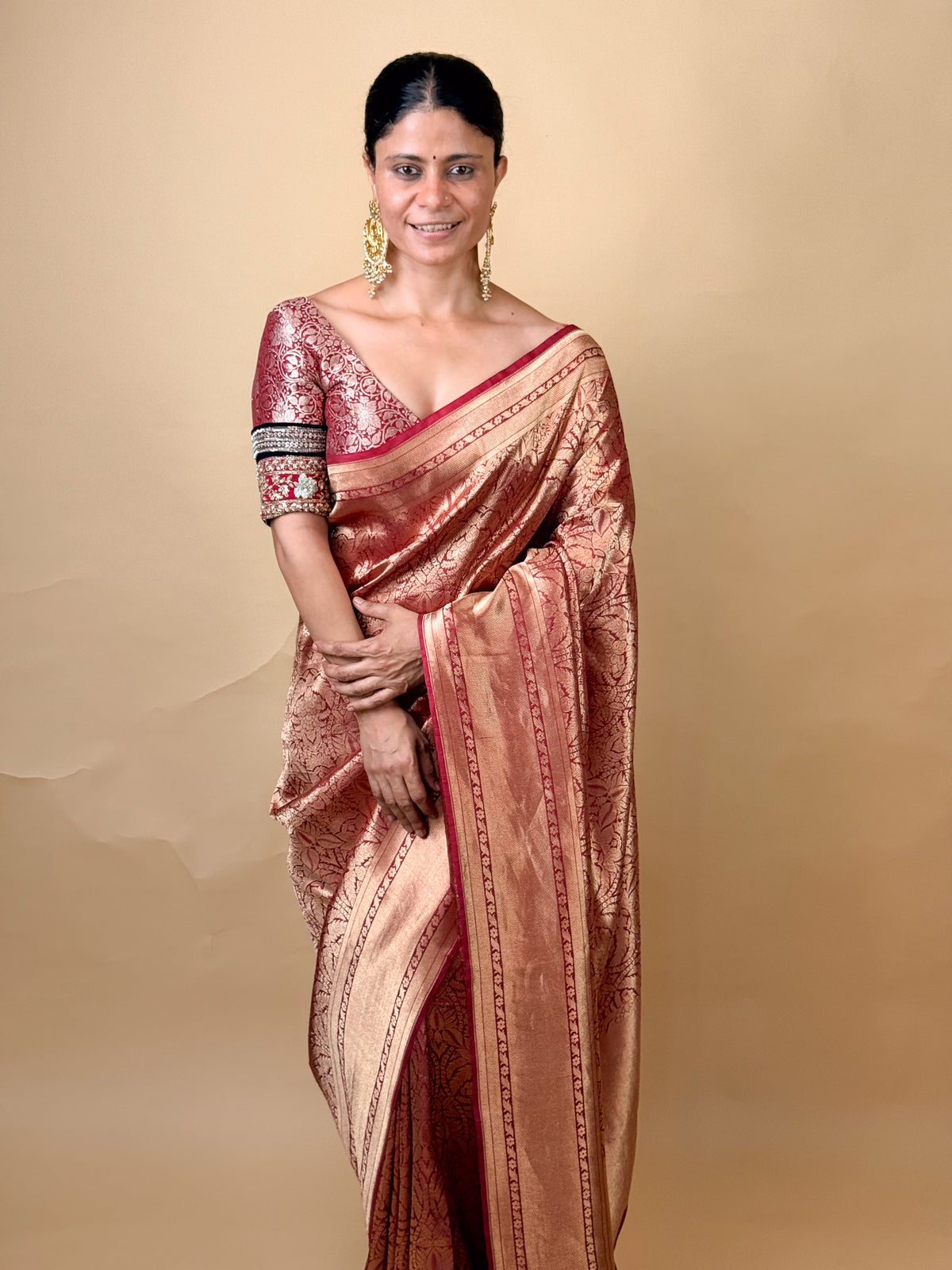 Handwoven Kadwa Brocade Banarasi Saree