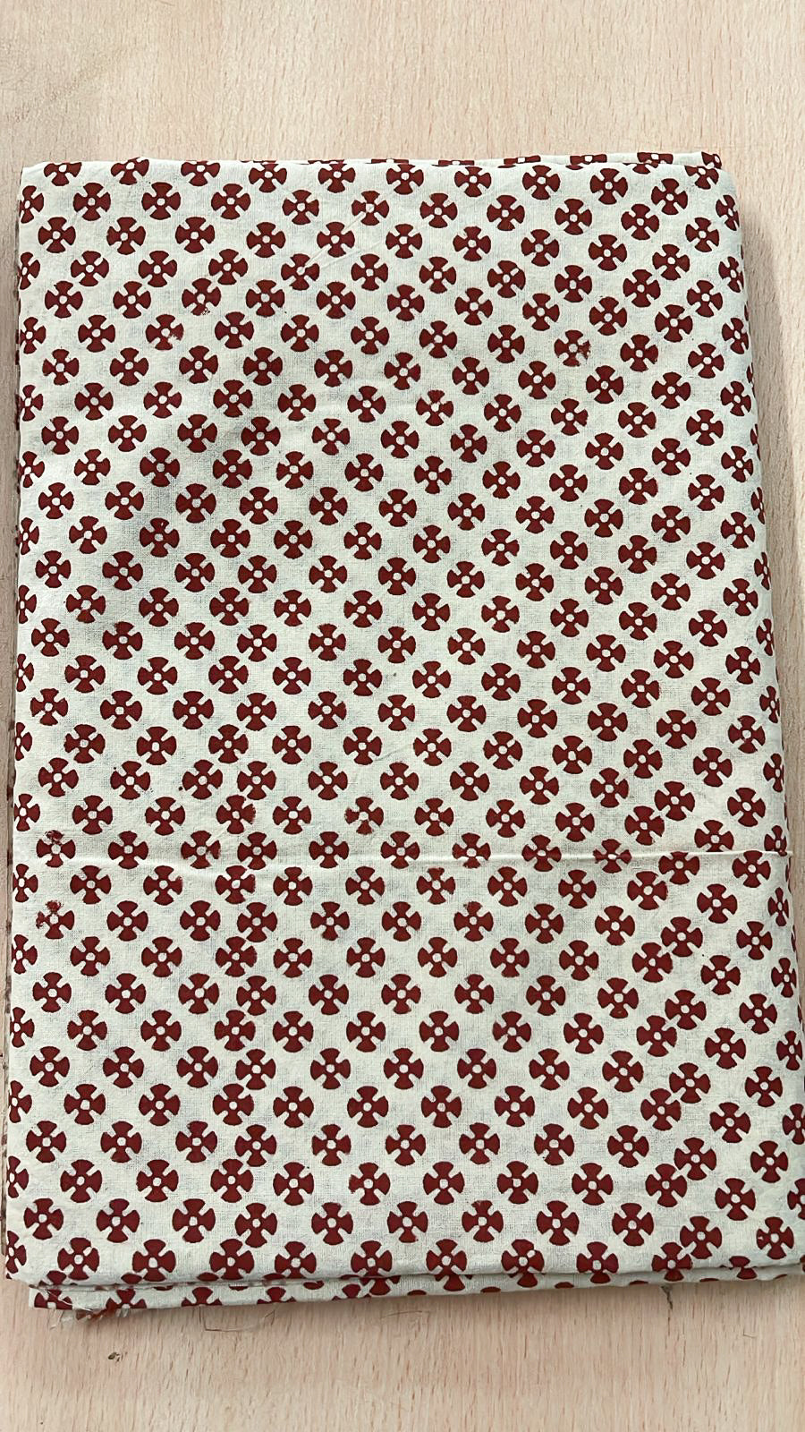 Handloom/ Handwoven Cotton Bagh Print Fabric