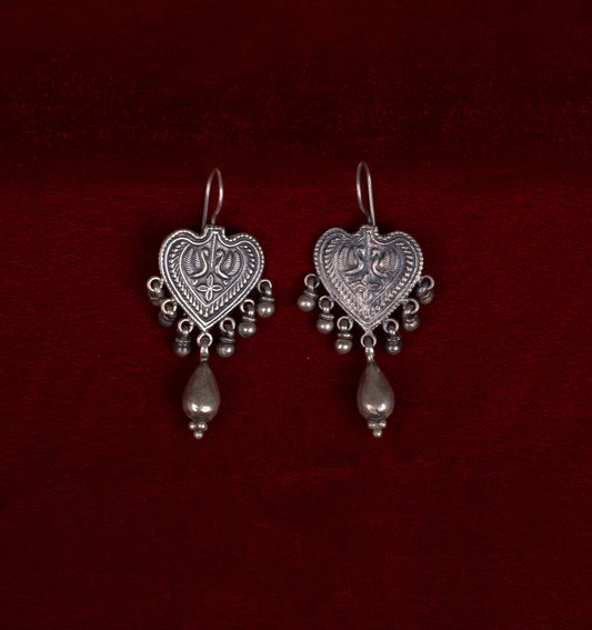 Handmade Silver tone earrings.