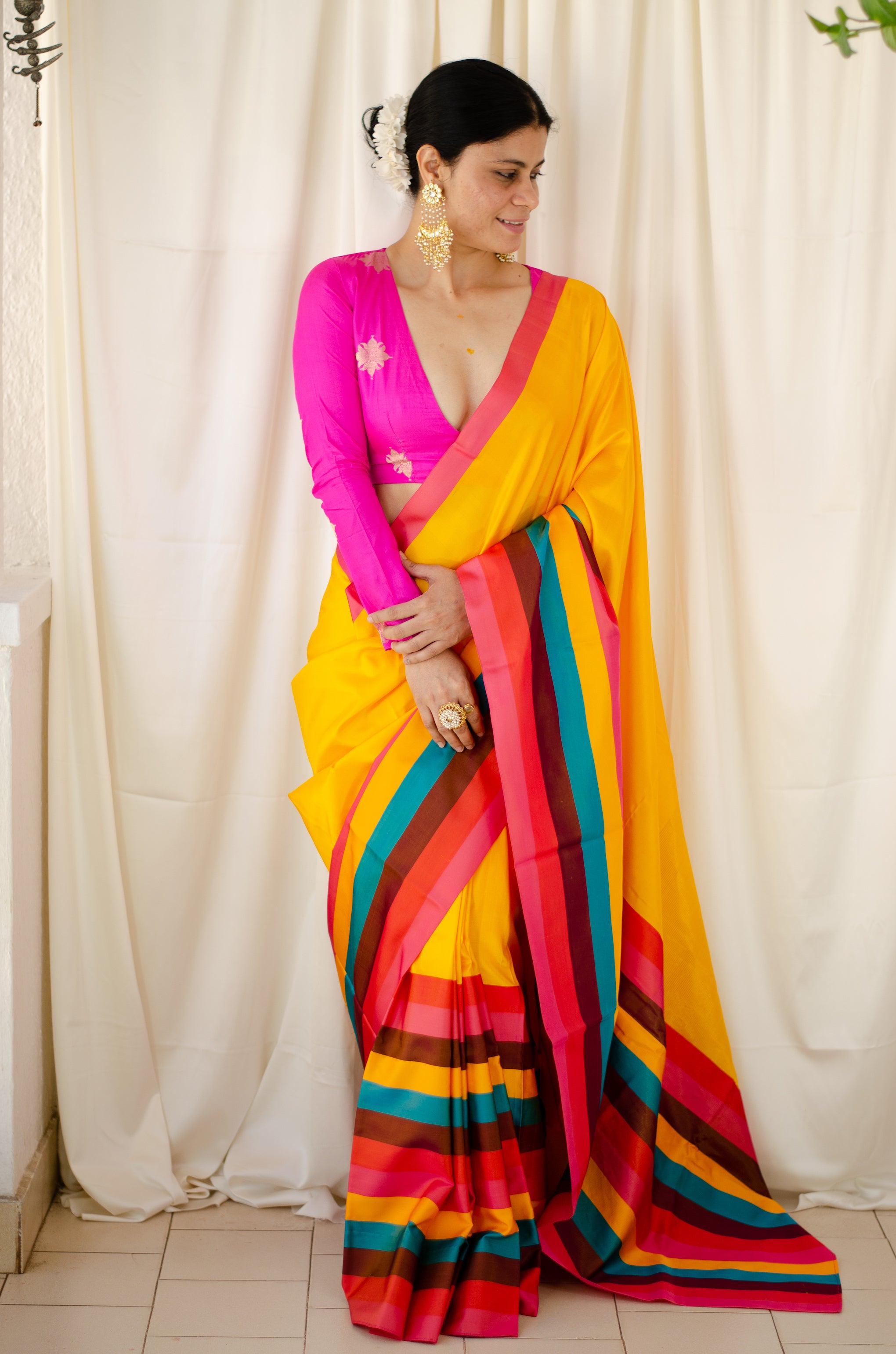 Buy Multi Colour Color Printed Saree