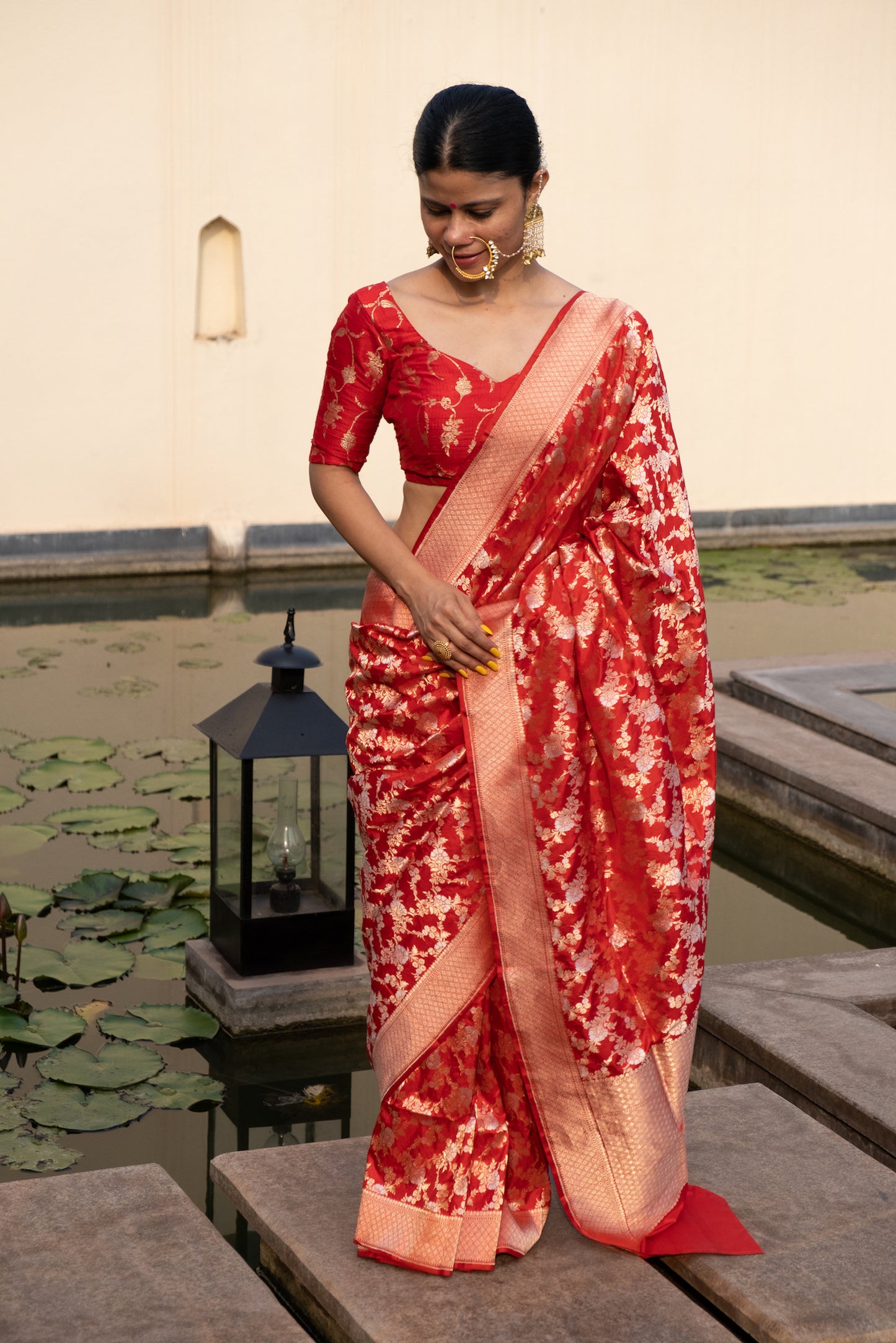 Maroon Colour Handwoven Kadwa Katan Silk Banarasi Saree