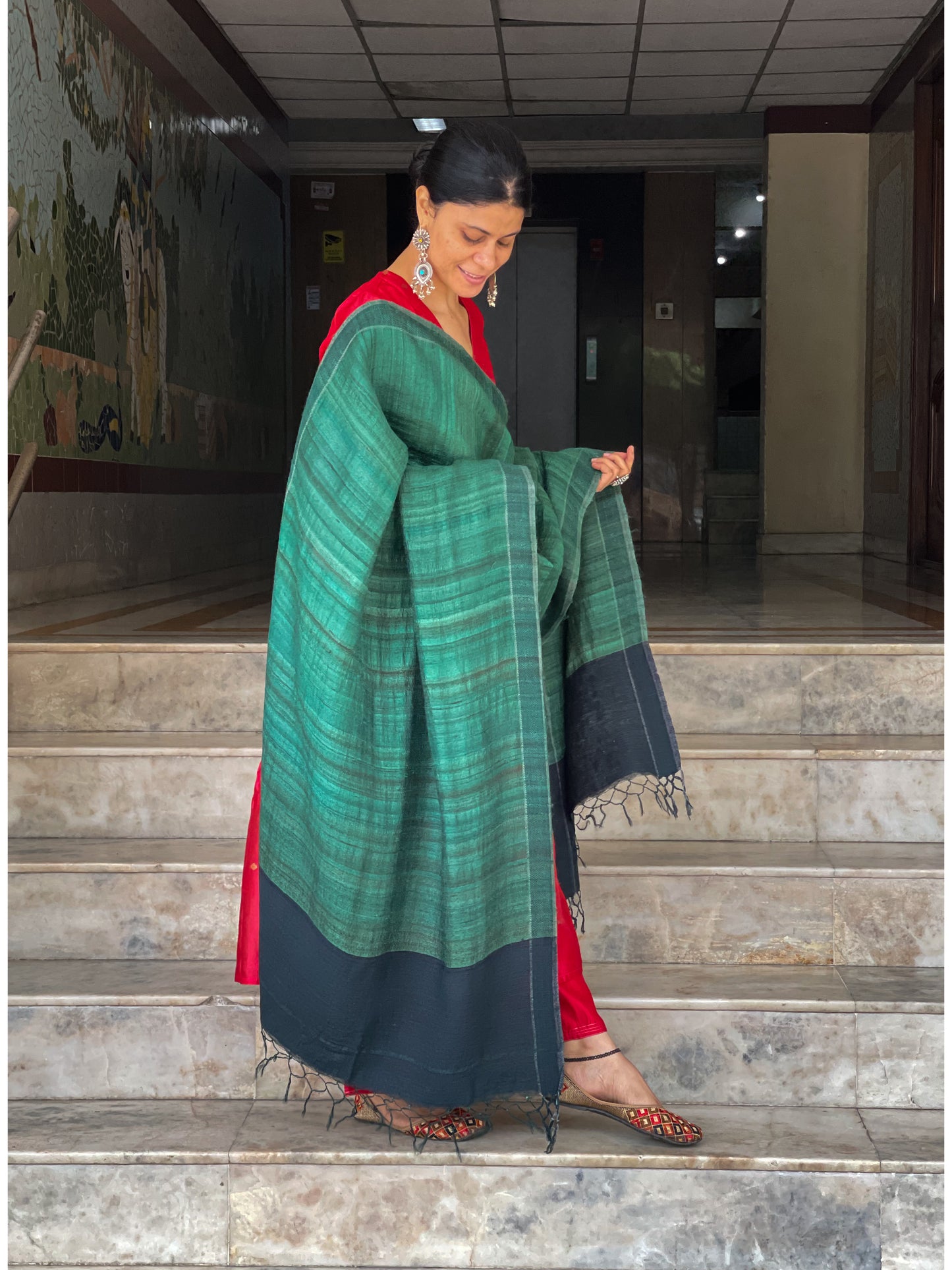 Handloom Tussar Silk Dupatta
