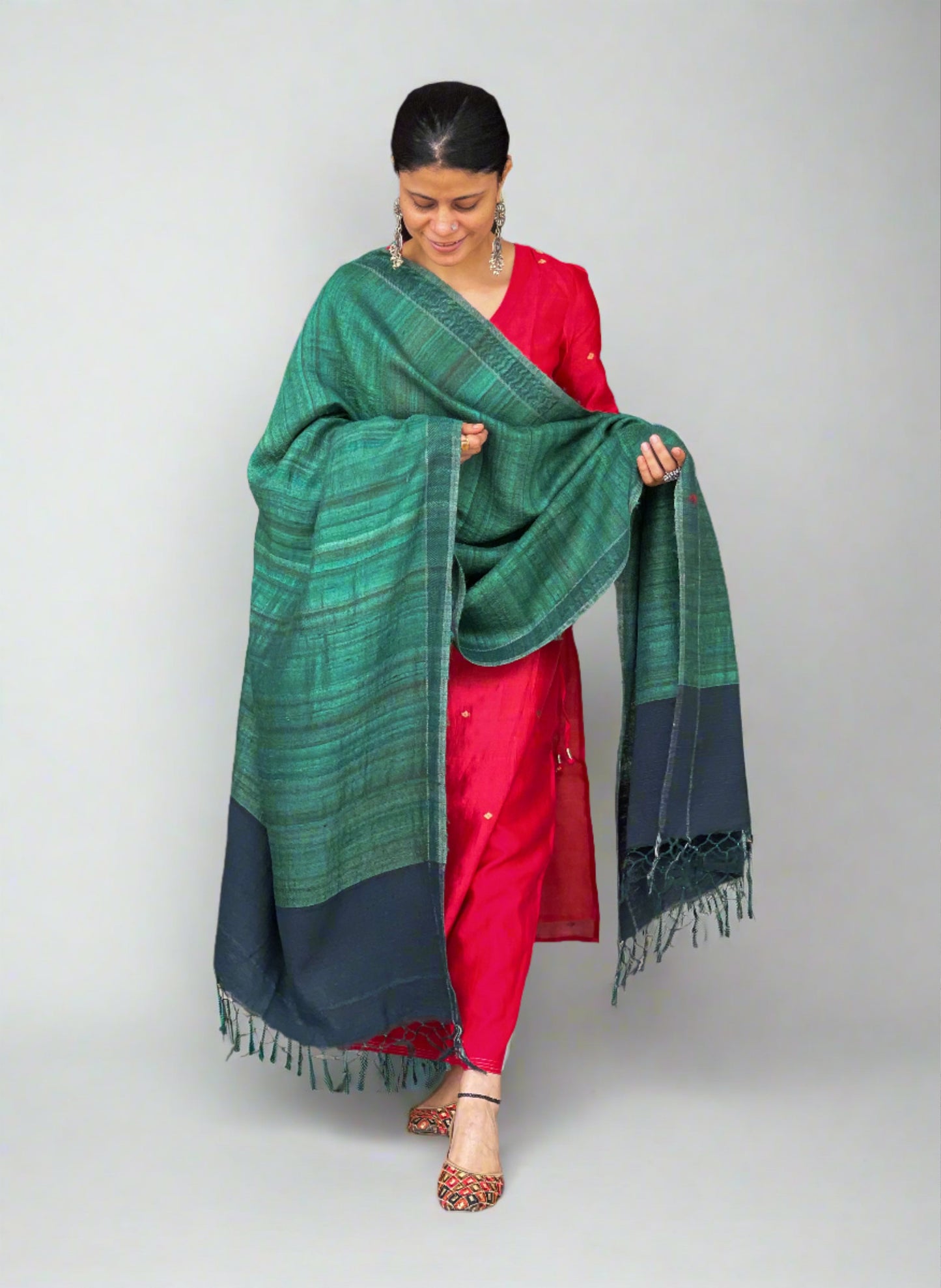 Handloom Tussar Silk Dupatta