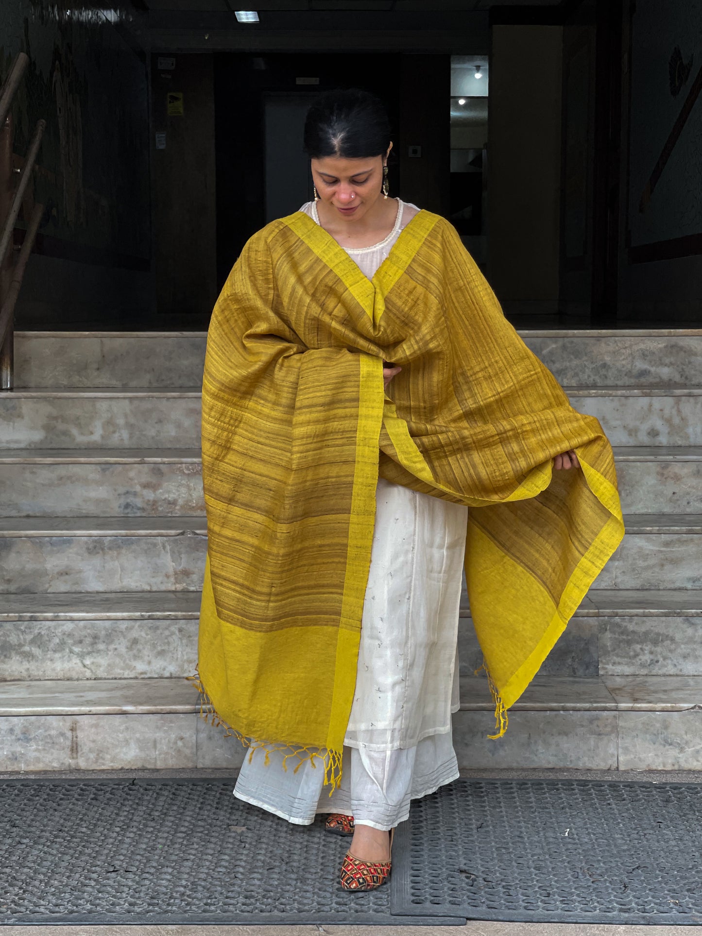 Handloom Tussar Silk Dupatta